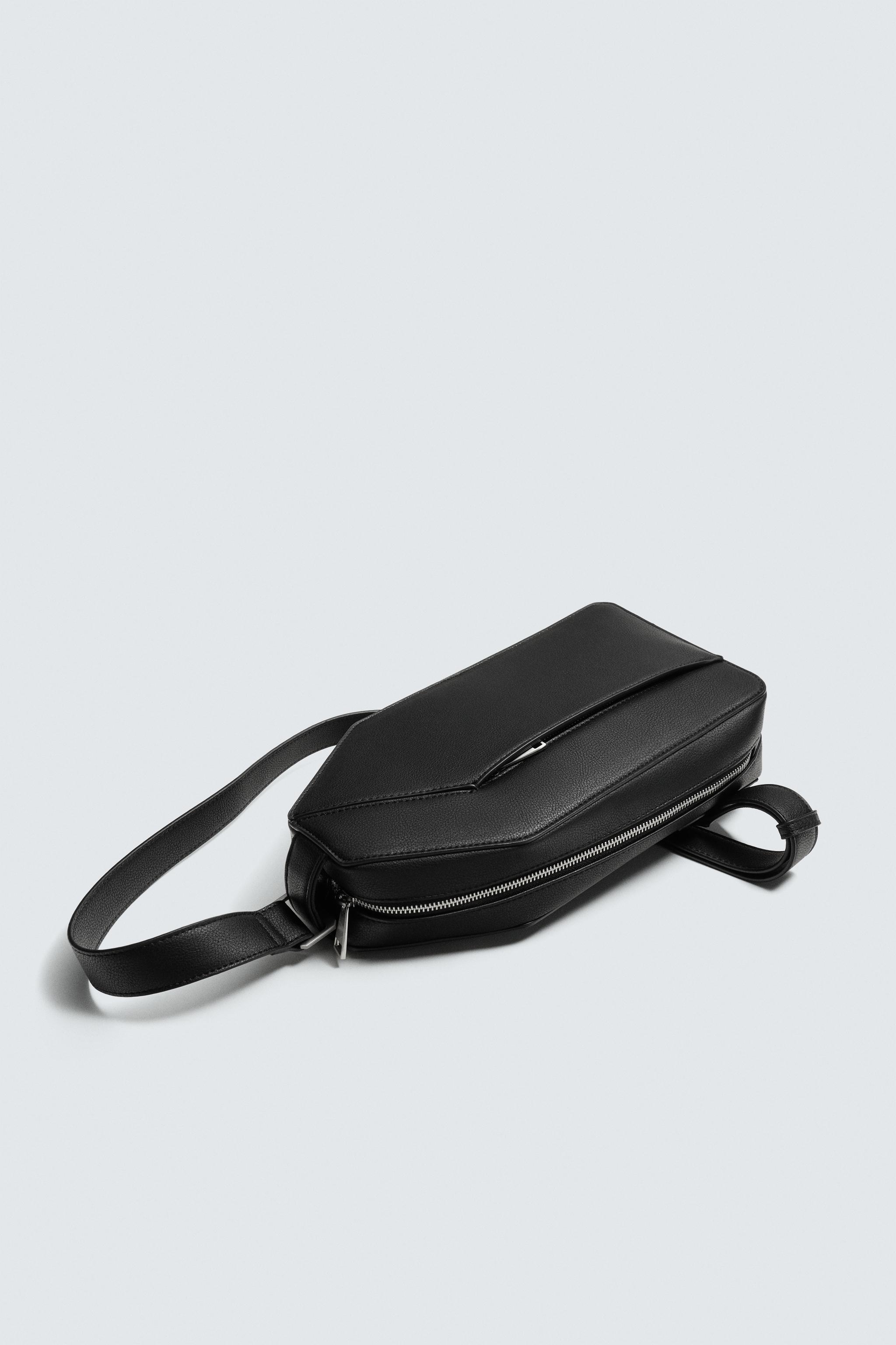 VERTICAL TEXTURED CROSSBODY BAG